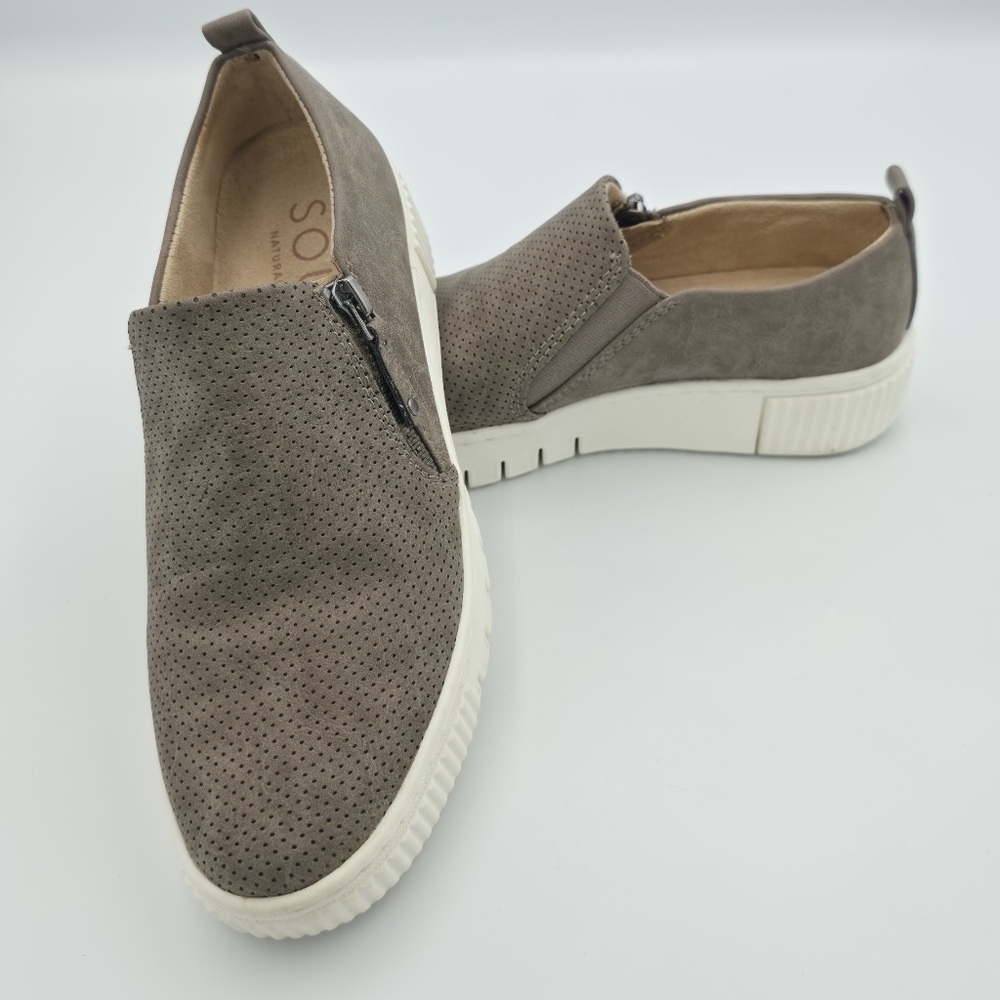 SOUL Turner Slip On Sneakers Grey Size 6.5 - Picture 4 of 9